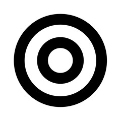 Target icons silhouette. Vector image