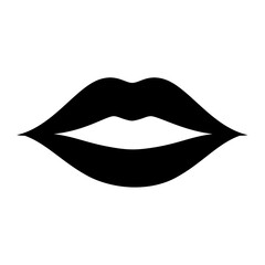 Female lips icon. Vector image