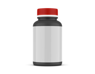 supplement bottle for mockup with white background