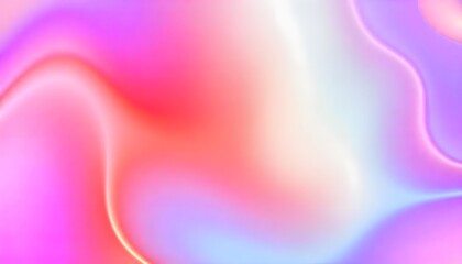 Swirling, iridescent liquid with hues of purple, pink, and blue Holo abstract 3D shapes gradient 