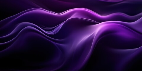 Obraz premium Abstract Purple and Black Wavy Background