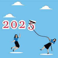 Women raise number 5 for 2025
