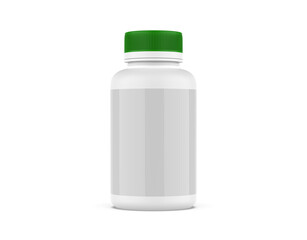 supplement bottle for mockup with white background