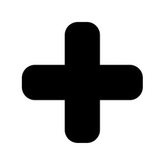 Obraz premium Plus math icon vector image