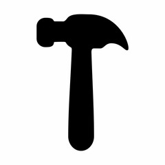 Hammer claw silhouette. Design image