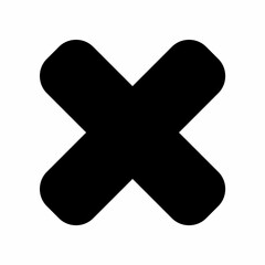 Obraz premium Cross math icon design image