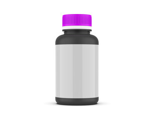 supplement bottle for mockup with white background