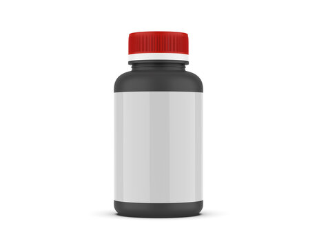 supplement bottle for mockup