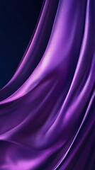Abstract Draped Purple Fabric with Textured Surface