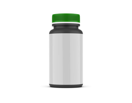 supplement bottle for mockup