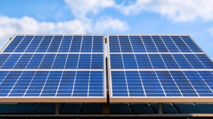 Obraz premium Divergent Energy Sources: Oil Barrel vs. Solar Panels - Futuristic with Copy Space and Selective Focus in