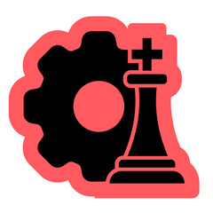 strategy icon for business and life