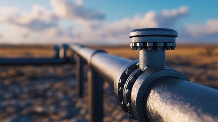 Obraz premium Global Energy Market Volatility - Rising Gas Prices Conceptualized in with Selective Focus and Copy Space in