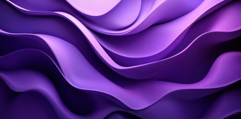 Abstract Purple Wavy 3D Pattern with Subtle Texture