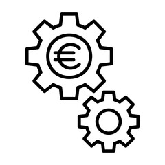 gear icon vector illustration