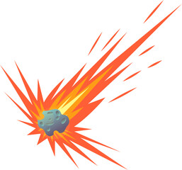 Falling Meteor Illustration