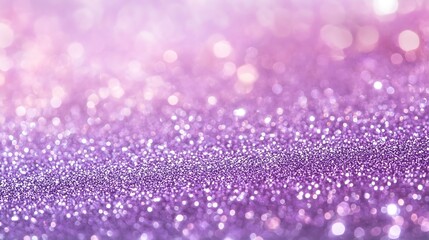 Shimmering Lavender Glitter Texture with Gradient Effect, Providing Space for Text, Perfect for Elegant Invitations, Ads, or Artistic Backdrop Art