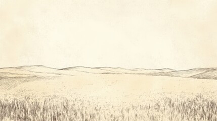 Leviticus Punishment: Barren Field Symbolizing Turning Away from God, Biblical Illustration, Bible Wall Art, Beige Background