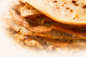 stack of pancakes russian food, Maslenitsa