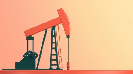 Futuristic Oil Price Trajectory Economic Forecast Concept in with Copy Space and Selective Focus