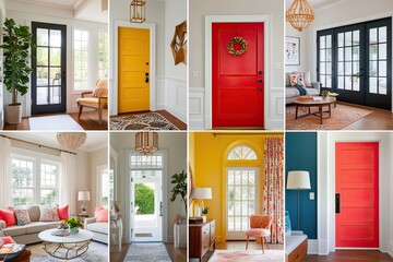 Ensemble of Bright Home Door Designs for Interior Decorating Inspiration