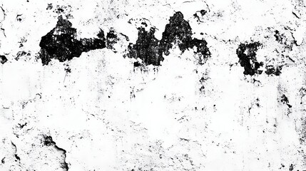 Fototapeta premium Abstract texture of peeling paint in black and white, creating a striking contrast and visual interest for artistic projects.