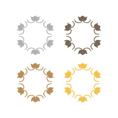 LUXURY MANDALA ART ISOLATED ON WHITE VECTOR