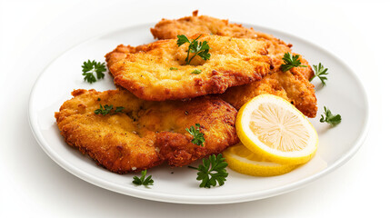 Fototapeta premium Traditional german schnitzel cutlet