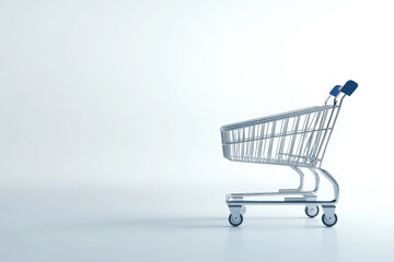 shopping cart isolated on transparent white background. Purchased illustration.