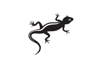 Obraz premium Gecko silhouette vector illustration, Gecko silhouette vector, Gecko silhouette PNG 