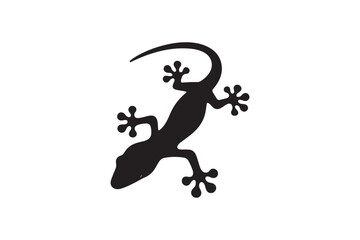 Fototapeta premium Gecko silhouette vector illustration, Gecko silhouette vector, Gecko silhouette PNG 