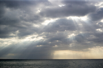 clouds over the sea