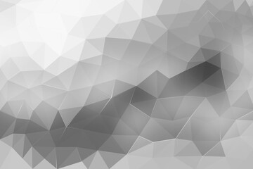 Gray tone Abstract Vibrant Polygonal Lightscape background.Low polygon abstract background