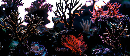 coral silhouettes