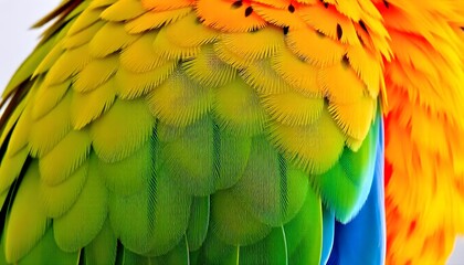 Obraz premium Render a 3D model of a parrot with realistic textures and feathers.