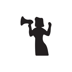 silhouette of a person. silhouette of a girl