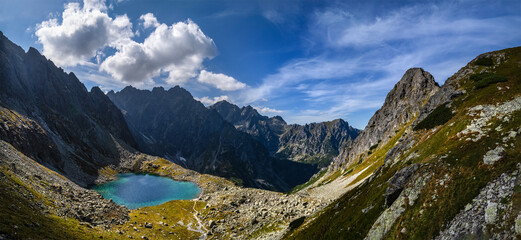 Panorama, Słowacja, Tatry, Dolina Litworowa,Litworowy Staw B…