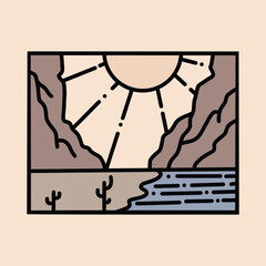  Vintage outdoor adventure illustration