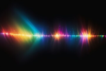 Bright abstract rainbow background with light