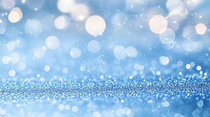 Chic Pastel Blue Glitter Texture Abstract Background with Subtle Sparkle, Offering Ample Copy Space for Invitations, Marketing Designs, or Artistic Backgrounds