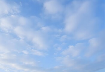 Image of the blue sky and white clouds