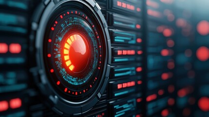 Obraz premium Futuristic Energy Trading Analysis on Holographic Digital Screens - with Copy Space and Selective Focus in Quality