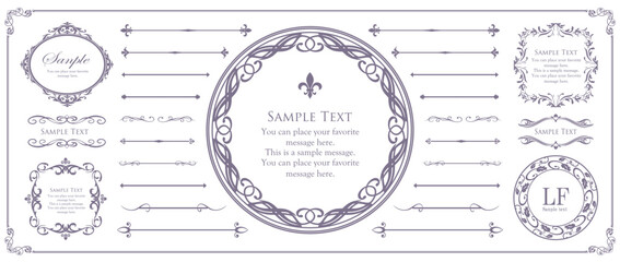 ハロウィンをイメージしたフレームデザイン