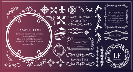 ハロウィンをイメージしたフレームデザイン