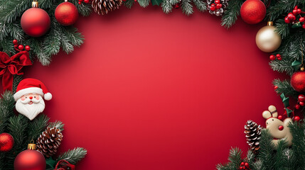 Christmas Santa Claus Claus Clipart Frame Background