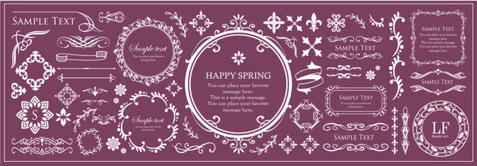 ハロウィンをイメージしたフレームデザイン