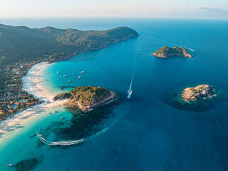 Redang Island’s White Sand Beaches - Aerial Perspective
