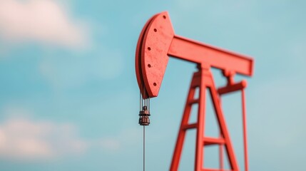 Financial Crisis Alert: Energy Market Collapse, Falling Oil Price Indicator - with Copy Space and Selective Focus in