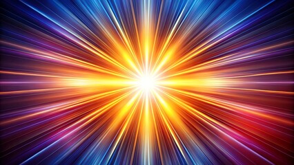 Obraz premium Abstract starburst symbolizing energy, merit, and peace
