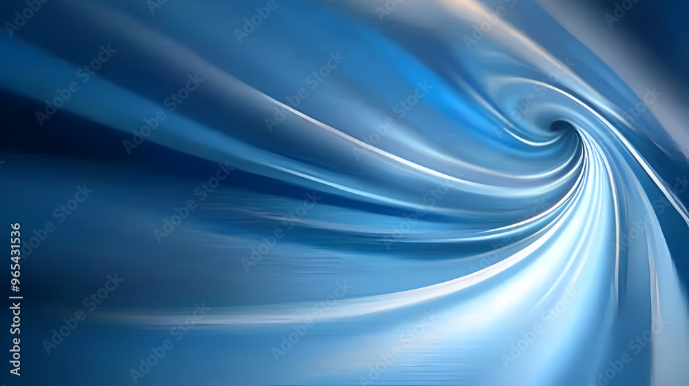 Aufkleber swirling blue abstract background with gradient effects in a vortex pattern creating a sense of moti